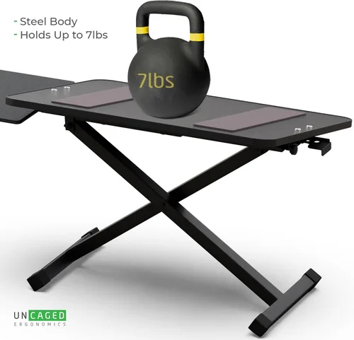 Vista 13 de KT3 Soporte para teclado de computadora para escritorio, elevador de teclado para escritorio, soporte de teclado ajustable en altura para elevar