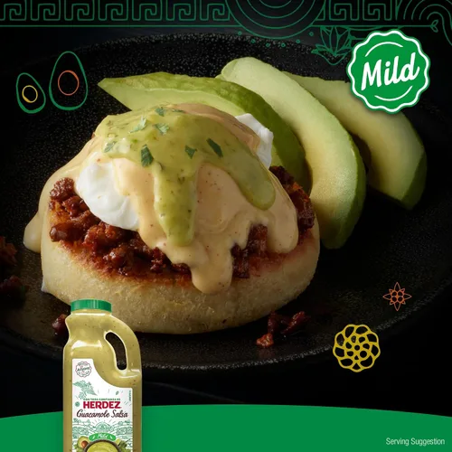 Vista 4 de HERDEZ Salsa de Guacamole Suave en Jarra, 32 oz (Paquete de 1)