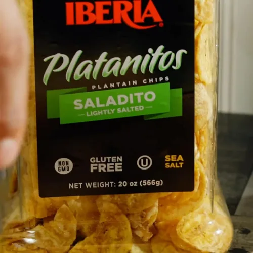 Vista 7 de Iberia Saladito - Plátanos fritos ligeramente salados, 20 onzas