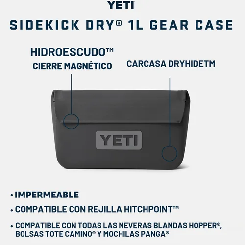 Vista 2 de YETI Sidekick Dry 1L Bolsa para Equipo, Negro