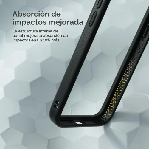 Vista 3 de RhinoShield CrashGuard NX - Funda protectora de diseño delgado absorbente de golpes compatible con iPhone 13 Pro Max, protección contra caídas de 11