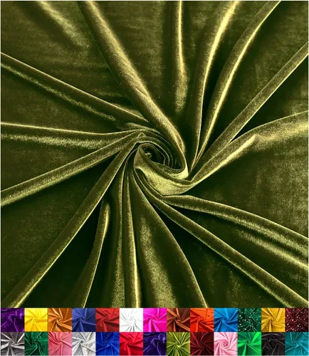 Vista 10 de Barcelonetta Tela de terciopelo elástico Lujo y suave Tela de terciopelo Rollo de 60 pulgadas de ancho 10% elastano Costura, ropa