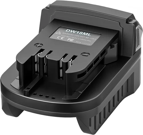 Vista 10 de aikeec Adaptador de batería compatible con Dewalt a compatible con Miwaulkee, puerto de carga USB/Tipo-C, convertidor de batería de 18 V/20 V