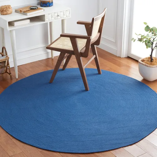 Vista 5 de SAFAVIEH Alfombra trenzada Collection – Alfombra redonda de 3 pies, color beige, hecha a mano, casa de campo, ideal para zonas de alto tráfico