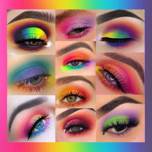 Vista 7 de UCANBE EXOTIC FLAVORS - Paleta de maquillaje de sombra de ojos de neón – 48 colores de alta pigmentación – Juego de regalo de paleta de maquillaje