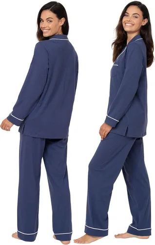 Vista 10 de PajamaGram Conjunto de pijama para mujer – Pijama para mujer, jersey novio, 100% algodón