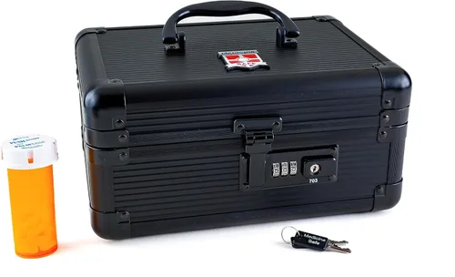 Vista 11 de MEDICINE RX SAFE Estuche de transporte de medicamentos - Mini_Silver Plateado