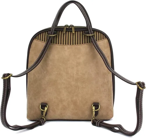 Vista 3 de CHALA Mochila convertible - Bolso de hombro convertible para mujer con correa ajustable
