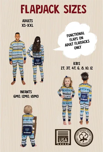 Vista 37 de Lazy One - Pijamas navideñas a juego con solapa trasera; para perros, bebés, niños, adolescentes y adultos