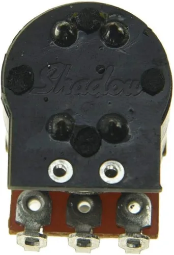 Vista 6 de Shadow Kill Pot Potenciómetro de bajo de guitarra con interruptor de empuje para matar el sonido de audio o cono lineal