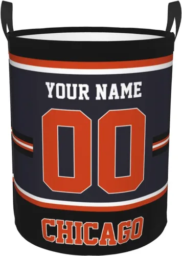 Vista 32 de Cesta de lavandería personalizada de Arizona, cesta de lavandería personalizada con nombre y número, cesta de almacenamiento plegable