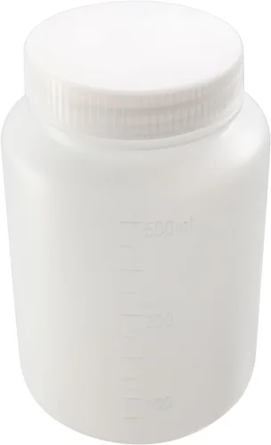 Vista 11 de Bettomshin 1 botella de plástico PE de 3.4 fl oz (grado alimenticio), botella de reactivo de laboratorio de boca ancha, recipiente de almacenamiento