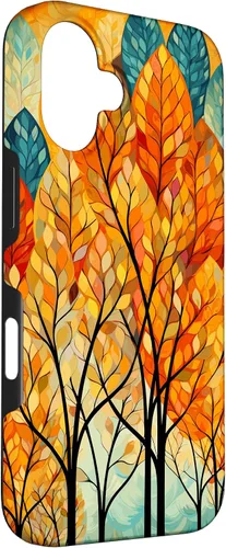 Vista 3 de Fall Theme & Autumn Leaves & Colorful Trees, Fall Colors Case for iPhone 16