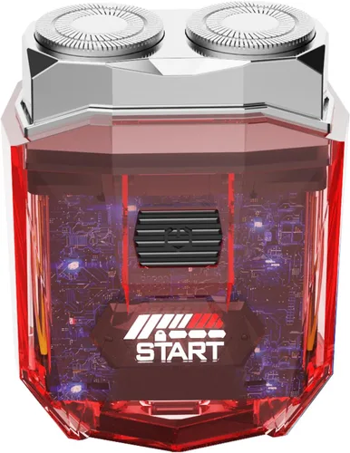 Vista 9 de Cyberpunk Mini afeitadora eléctrica, maquinilla de afeitar eléctrica portátil para hombres, pantalla inteligente, IPX7 impermeable, afeitado húmedo
