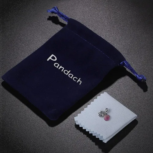 Vista 3 de Pandach Dijes de plata de ley 925 para pulseras y collares, colgantes de mariposa y auriculares, dijes de trébol, joyería de regalo para mujeres