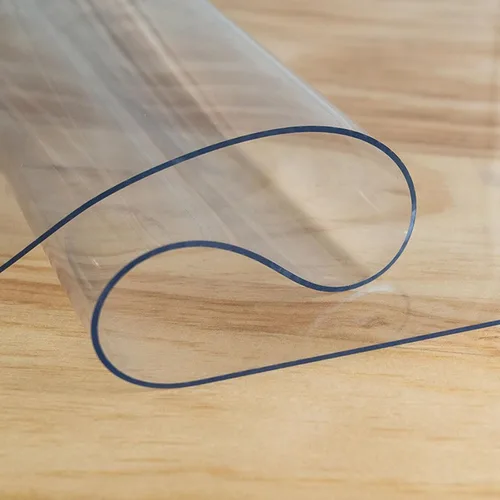 Vista 3 de Protector de escritorio transparente, lavable para una fácil limpieza, protector de escritorio de PVC transparente para restaurantes y mesas