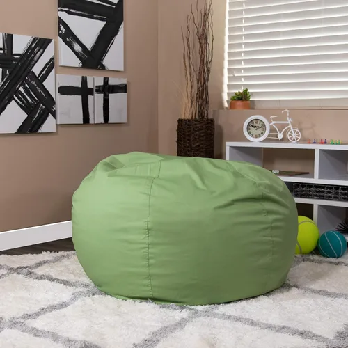 Vista 13 de BizChair Puf negro sólido de gran tamaño para niños y adultos
