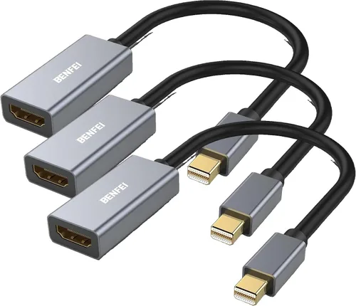 Vista 11 de BENFEI Adaptador Mini DisplayPort a HDMI 4K, Thunderbolt 2 a HDMI, compatible con MacBook Air/Pro, Microsoft Surface Pro/Dock, Monitor, Proyector