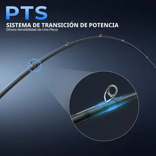 Vista 5 de KastKing Megatron - Cañas de pescar telescópicas de titanio y cañas de pescar, IM7 de grafito con punta sólida de titanio, sistema de transición