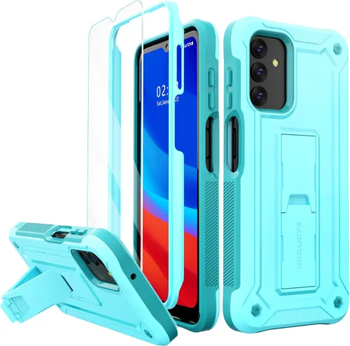 Vista 9 de URBANITE Funda para Samsung Galaxy A13 con soporte, protección a prueba de golpes de grado militar con protector de pantalla compatible con teléfono