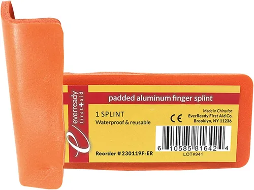 Vista 3 de Ever Ready First Aid Férulas acolchadas de aluminio para dedos de 4" x 2" - Paquete de 10