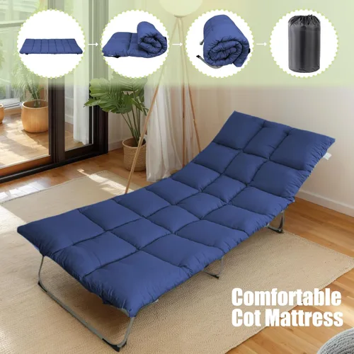 Vista 4 de Tuphen Protector de colchón de cuna para camping, cubrecolchón de cuna, colchón de campamento, almohadilla para dormir de 75 x 30 pulgadas