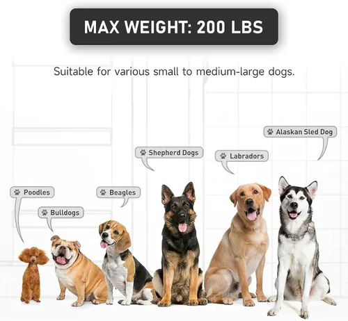 Vista 2 de Rampa inflable de agua para perros grandes, rampa flotante para mascotas de hasta 200 libras para perros grandes, escaleras inflables para barcos