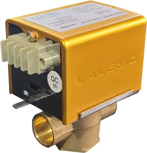 Vista 12 de V3417-A1S Válvula de zona motorizada, 3 vías, 1" sudor, normalmente cerrada, 24 VAC, con interruptor final