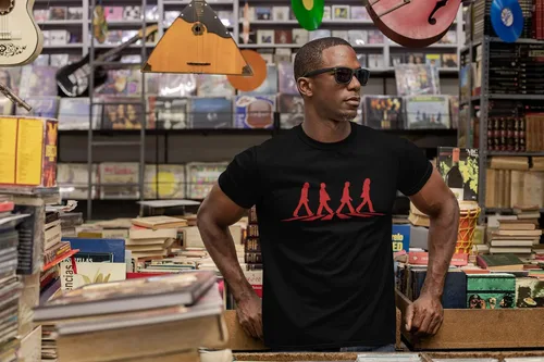 Vista 5 de The Beatles Camiseta Abbey Road Crosswalk Camiseta Mercancía T Shirt T-Shirt TS1