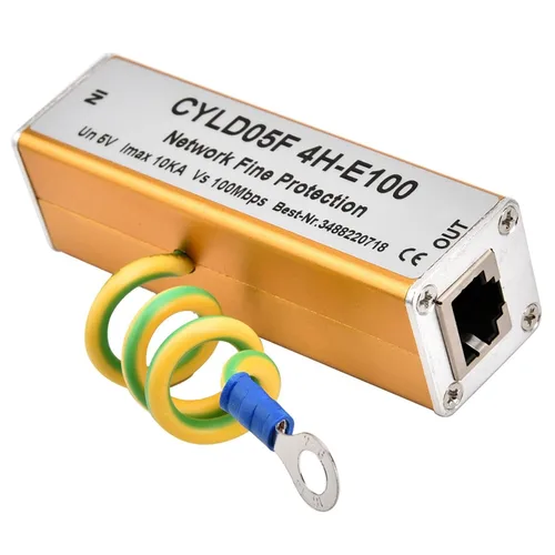 Vista 9 de Adaptador RJ45 RJ11 Ethernet Red Protector Thunder Iluminación Pararrayos Audio Teléfono Datos Solo Protector 5V