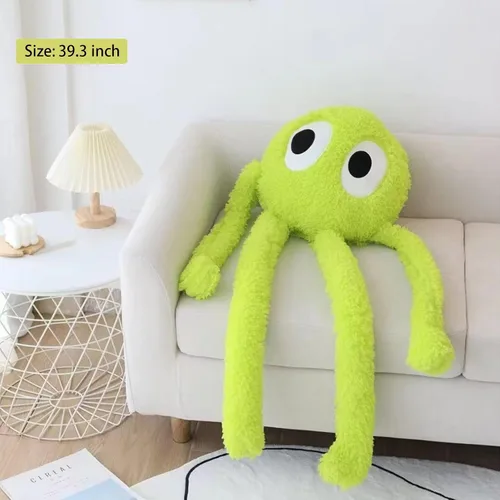 Vista 2 de Juguete gigante de pulpo de piernas largas, almohada de felpa suave de 39.3 pulgadas para niños, niñas, niños y adultos cumpleaños