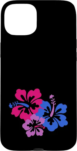 Vista 9 de Bisexual Bi Pride Sutil Hibiscus Flower Hawaii LGBT LGBTQ Funda para iPhone 16