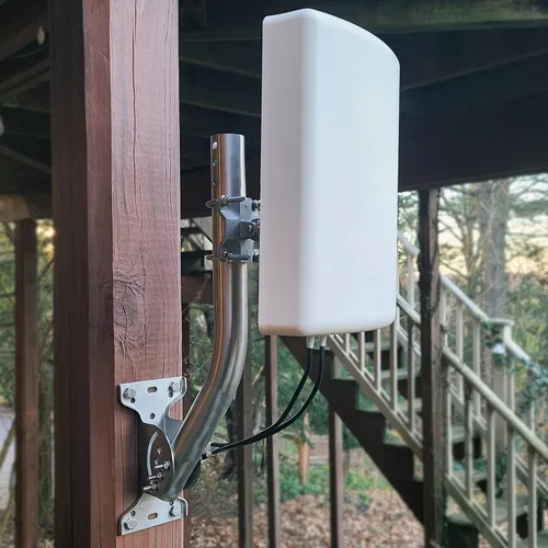 Vista 6 de Proxicast Pro-Grade J-Max - Soporte de antena de aluminio 100% sólido a prueba de óxido, soporte universal de pivote/bloqueo ajustable