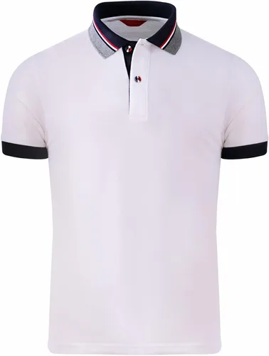 Vista 2 de Polo para hombre Piqué Manga Corta Performance Polo Blanco M (Asia-XL), Whitw