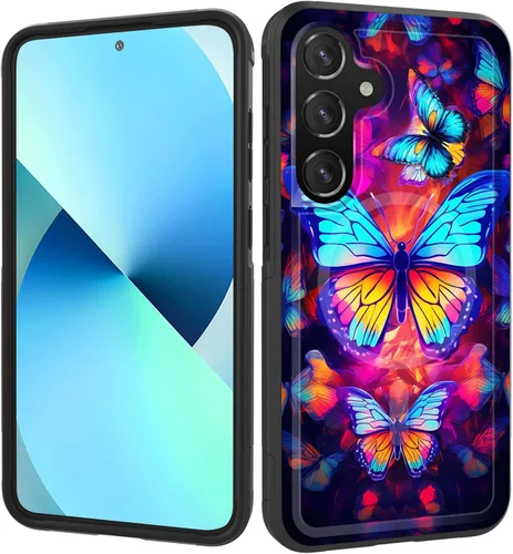 Vista 92 de Funda magnética para Galaxy A16 5G, [compatible con MagSafe] [protección contra caídas de grado militar] Funda resistente a prueba de golpes