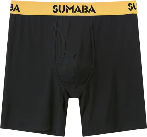 Vista 3 de Calzoncillos tipo bóxer de pierna larga para hombre, con bolsa que no se suben para hombre