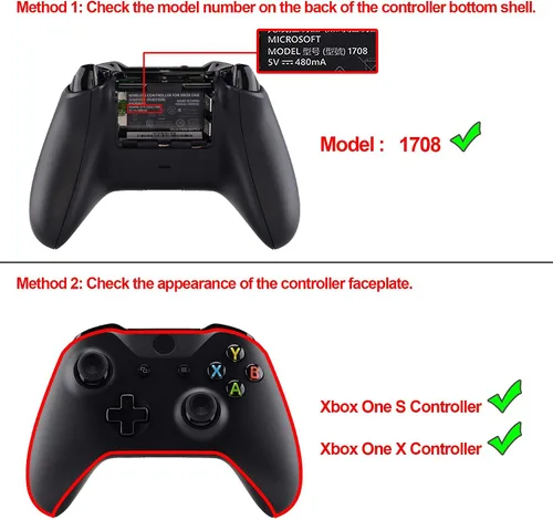 Vista 3 de eXtremeRate Multi-Colors Luminated Dpad Thumbsticks Start Back ABXY Action Buttons, Scarlet Red Classical Symbols Buttons DTFS (DTF 2.0) LED Kit for