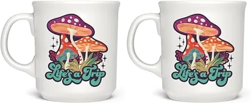 Vista 5 de Genuine Fred Taza de cerámica con texto en inglés "Say Anything", con texto en inglés "I LOVE GOSSIP", apta para lavavajillas