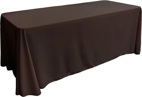 Vista 87 de LA Linen Mantel rectangular lavable de popelín de poliéster, resistente a las manchas y a las arrugas, cubierta de mesa 60x84, mantel de tela