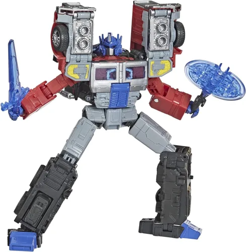 Vista 5 de Transformers Toys Generations Legacy Series Leader G2 Universe Laser Optimus Prime - Figura de acción para niños de 8 años en adelante, 7 pulgadas