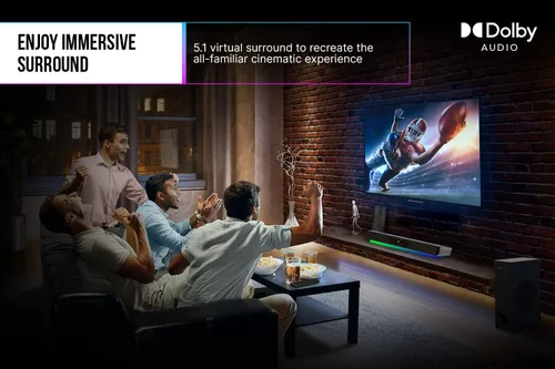 Vista 10 de Creative Sound Blaster Katana V2X RGB Barra de sonido para juegos Potencia máxima de 180 W con subwoofer compacto