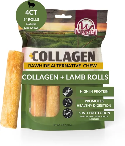 Vista 24 de Wild Eats Palitos de Colágeno de Pato Real Retriever para Perros, (15 Unidades) - Golosina Masticable para Perros de Larga Duración, Sin Cuero