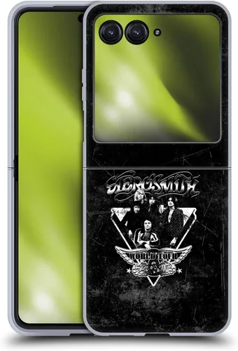 Vista 30 de Head Case Designs Officially Licensed Aerosmith 1987 Permanent Vacation Black and White Gel Case [Military Grade Protection] Compatible with Moto E7