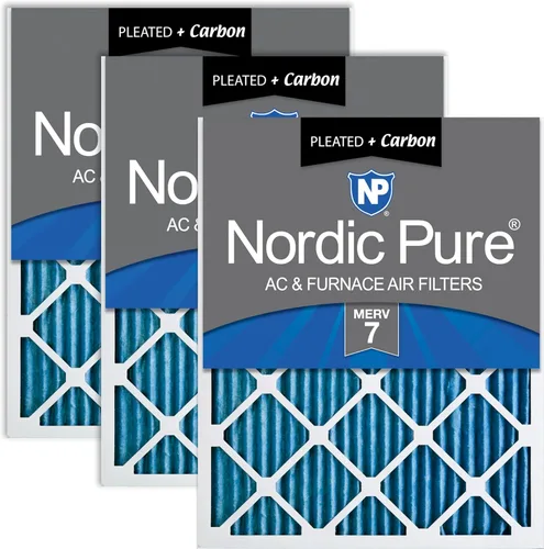 Vista 47 de Nordic Pure 20x20x1 (Tamaño real: 19 1/2 x 19 1/2 x 3/4) Filtros de aire para caldera/aire acondicionado Poly Green MERV 6 – Reduce el polvo