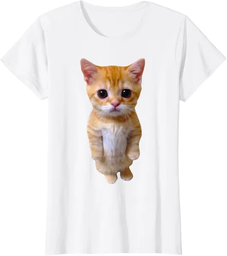 Vista 20 de El Gato Meme Sad Crying Cat Munchkin Kitty Meme Camiseta de moda Small Negro