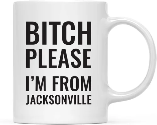 Vista 75 de Andaz Press Taza de café de 11 onzas, regalo de broma, Bitch Please I'm from Alabama, paquete de 1, incluye caja de regalo, divertidas ideas