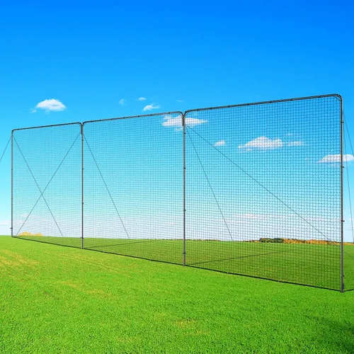 Vista 12 de Sistema de tope de bola - Red de respaldo de fútbol, resistente, alto impacto, barrera de práctica