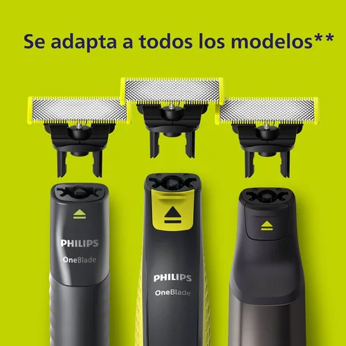 Vista 2 de OneBlade QP220/51 PHILIPS - Cuchilla híbrida, Philips, OneBlade QP22051, color plateado