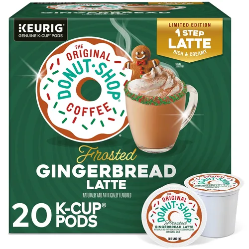 Vista 17 de The Original Donut Shop - Cápsulas de Caramel Latte para Single-Serve Keurig K-Cup, café saborizado, 20