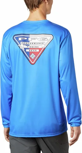 Vista 2 de Columbia Terminal Tackle PFG State Triangle LS para hombre